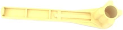JSP Manufacturing 1 Pack Gas and Bung Wrench Non Sparking Solid Drum Bung Nut Wrench (Yellow)
