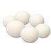 6PCS Wool Dryer Balls, 5cm High Density Reusable Fabric Softener Balls Anti Static Laundry Balls for Dryer Reduce Drying Time Lint Home Hotel Use