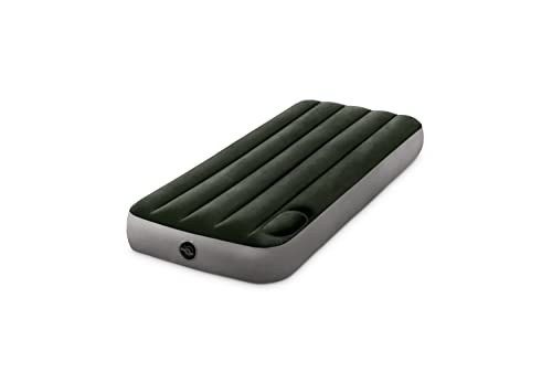 Intex - 64760 - Matelas Gonflable Downy - 1 Pers + Gonfleur A Pied Intégré