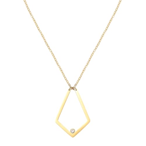 Dainty Ring 14K Gold Plated Necklace Holder Ring Pendant Necklace Keeper With Birthstone for Women Jewelry2