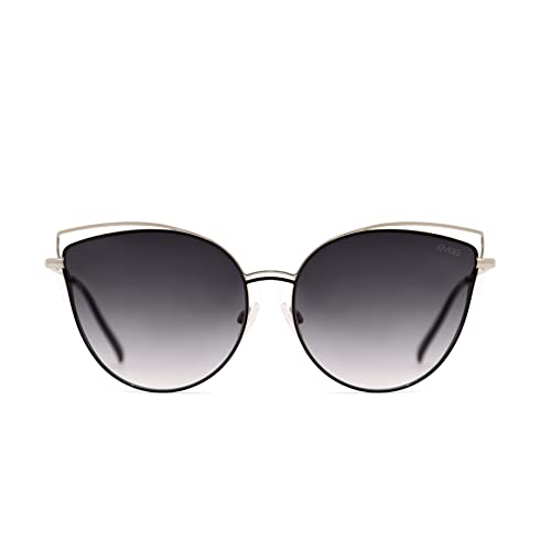 EVEE Oversize Double Wire Cat-Eye Sunglasses (Kitey)