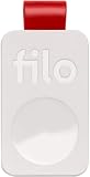 Localisateur de Clés Bluetooth et Traqueur Sonore pour Retrouver d'objets. FiloTag 2022. Compatible avec iOS et Android. Paquet Unique, 1 Unite. Color Blanche. Fabriqué en Italie.