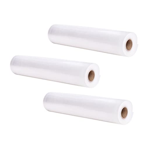 TOPPERFUN 3Rollos Bolsas de Fresco de Vacío de Resistente Antimolde para Conservación de Cocinas y Refrigeradores