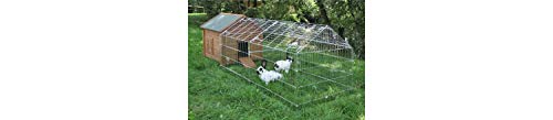 Freilaufgehege mit Sonnenschutz für Kaninchen und Hühner von Kerbl
