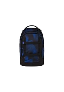 Satch Pack Schulrucksack ab 5. Klasse ergonomisch 30L Stauraum standfest Organisationstalent Seismic Blue - Blau