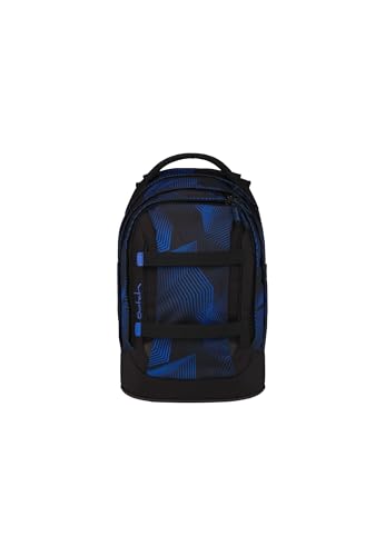 Satch Pack Schulrucksack ab 5. Klasse ergonomisch 30L Stauraum standfest Organisationstalent Seismic Blue - Blau