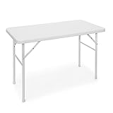Wetterfester Klapptisch: rechteckig & weiß