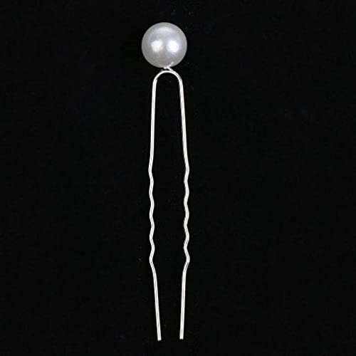 hixswnu Set forcine per Capelli da Sposa con Perle - 40 Fermagli per Capelli a Forma di U per Donna, Accessori da Sposa, forcine per Capelli Eleganti con Perle per spose e Damigelle d'Onore