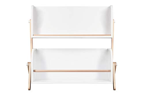 Babyletto Tally Storage Bookshelf In White And Washed Natural #TOP2