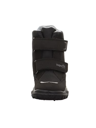 Boy's Modern Snow Boot, Schwarz Hellgrau 0000, 0 UK Wide2