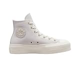Converse Chuck Taylor all Star Lift Platform Earthy Neutrals, Weißgold., 39.5 EU