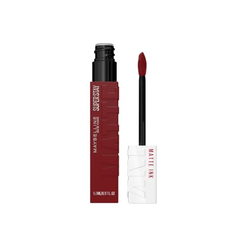 Maybelline New York Lippenstift, Super Stay Matte Ink, Flüssig, matt und langanhaltend, Nr. 50 Voyager, 5ml