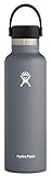 Hydro Flask Water Bottle - Insulated Stainless Steel - Non Spill, Leakproof in 21 Oz Stone