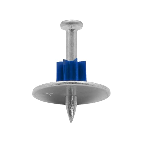 BLUEPOINT Powder Actuated Fasteners 1 to 3” .300 Head, .145 Dia. Shank Contractor Pin w/ 1