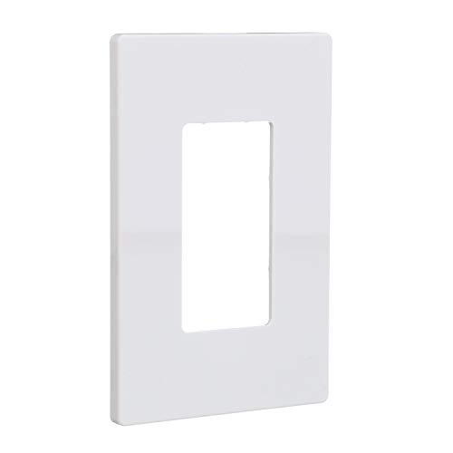 Image of Eaton EWFTRCR15-W-BX-L Wi-Fi Smart Receptacle Works with Hey Google and Alexa with Screwless Decorator Wallplate, White