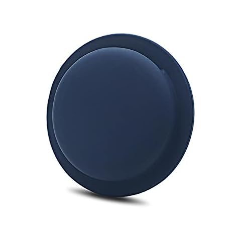KWOLYKIM Protective Case for Air -Tags, Soft Silicone Anti-Scratch Shell Skin for Air -Tags, Anti-Lost Tracker Cover Case With Glue for Easy to Carry Blue Cover