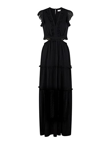 Naf Naf Kana R1 Vestido de cóctel, Negro, 38 para Mujer
