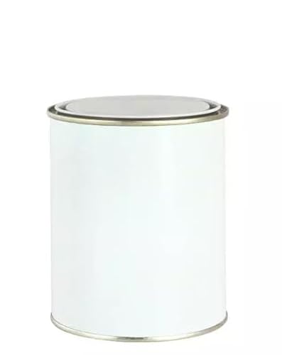 RED STAR Empty Tin Cans Metal Paint Cans Mixing White With Metal Lever Lid 250ml 500ml 1L (1, 500ml)