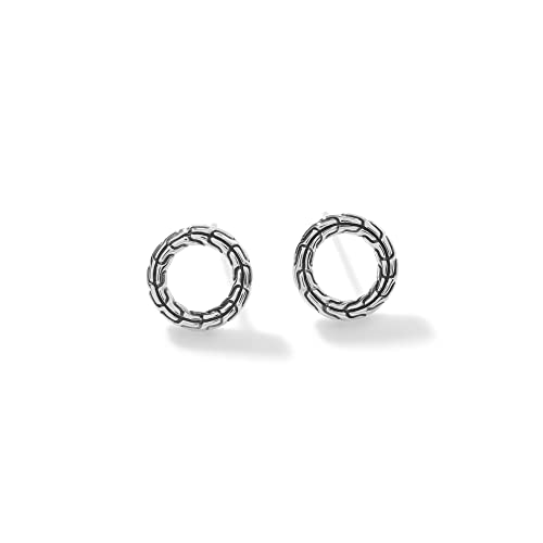 Classic Chain Silver Round 12.5Mm Stud Earrings #TOP1