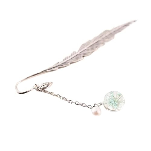 Marque-page pendentif de fleurs en métal, papeterie fine de qualité supérieure