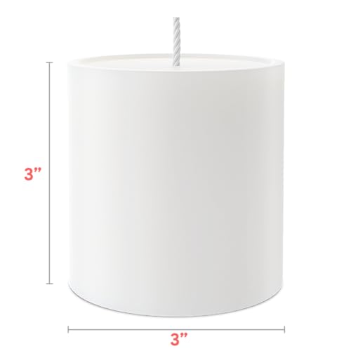 Simply Soson Set Of 3 White Pillar Candles 3" X 3" | Unscented Candles | Large Candle For Candle Holders Velas Decorativas White Candles Pillar Velas Blancas Fall Pillar Candles Bulk Wedding Decor #TOP1