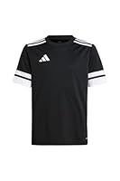 adidas Unisex Kinder SQUADRA25 Jersey Short Sleeve Kids, Black/White, 13-14 Years