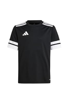 adidas Unisex niños SQUADRA25 Jersey Short Sleeve Kids  Black/White  7-8 Years