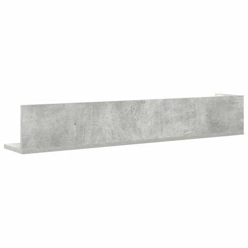 Étagères murales pour optimiser l'espace lot de 2 gris béton 100cm - 8