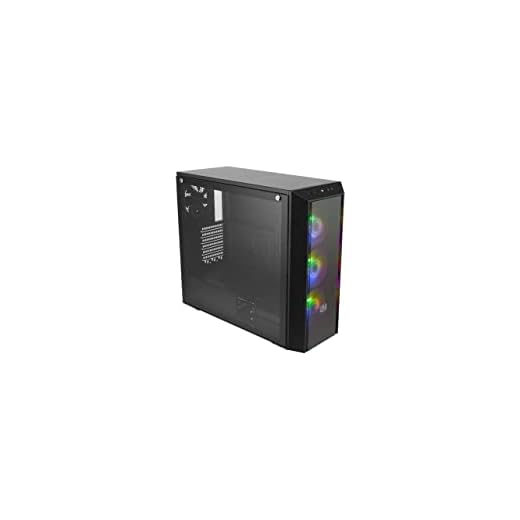 Cooler Master MasterBox Pro 5 ARGB ATX Mid-Tower con layout adattabile E-ATX fino a 10,5", pannello frontale DarkMirror, vetro temperato, tre ventole di illuminazione ARGB da 120 mm