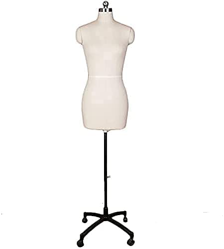 Loop Female Mannequin Dress Form Wheel Base Mannequin Female Statue Premium Store Display Dummy Stand Mannequin Manequins Dummy Model Stand Hanger Dress Kurti Display Stand (White, X-Small (6)) (B09QM4KWF8) Amazon Price History, Amazon Price Tracker