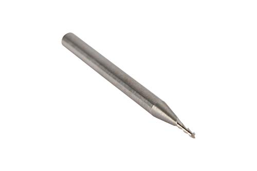 Image of WIDIA Hanita 410201000.. 4102 HP Aluminum End Mill, 1 mm Cutting Dia, Carbide, Uncoated, Right Hand Cut, Straight Shank, 3 mm Shank Dia, 2-Flute