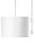 DEWENWILS Hanging Pendant Light with Plug in Cord, Plug in Wall Light with 15Ft Cord, On/Off Switch, White Fabric Lamp Shade, Hanging Light Fixture for Bedroom, Kitchen, Living Room, Dining Table