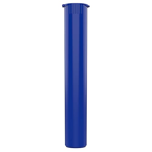 116mm CR Plastic Packaging Pop Top Tubes - Child Resistant Travel Holder Vial Containers - 500 Qty (Blue)