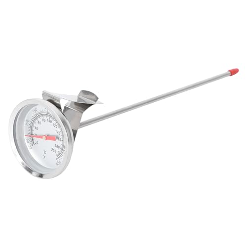Holibanna 1Pieza Termómetro Bimetálico Inoxidable para Cocinar y Asar Larga de Alta Precisión para Carne y Barbacoa para Uso Alimentario