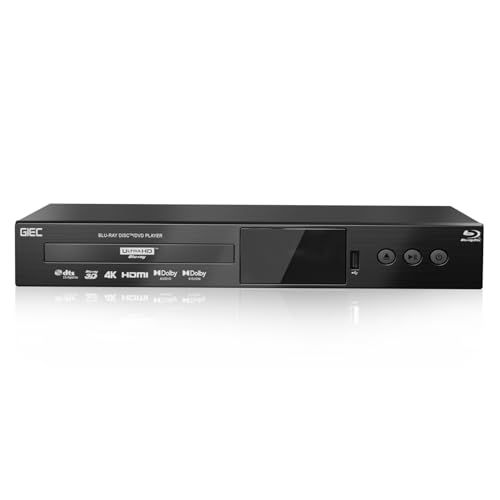 G5300 4K Ultra HD Blu Ray Player for Region A Discs 3D Blu Ray DVD Player for TV/Projector 4K HDR 10 Dual HDMI Outputs/COAXIAL/Optical/USB 3.0