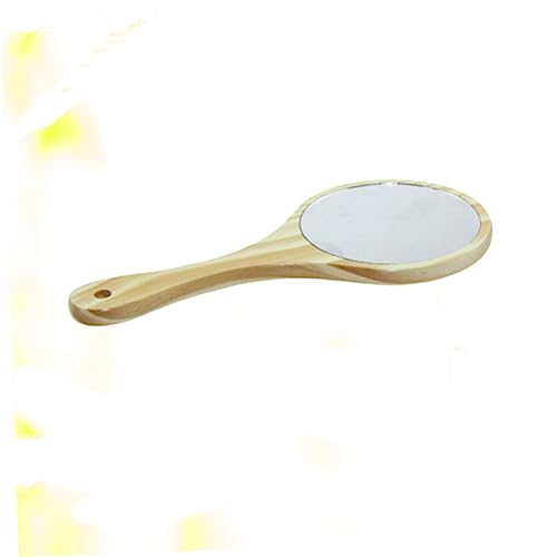 Espejo de Maquillaje Portátil Vintage de Madera miniatura 3