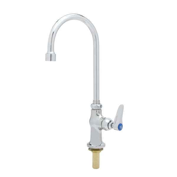 T&S Brass B-0305-VR-WS Faucet, Single Hole/Temp, Eterna, Rigid GN, 1.5 GPM V Aerator, Lever Handle