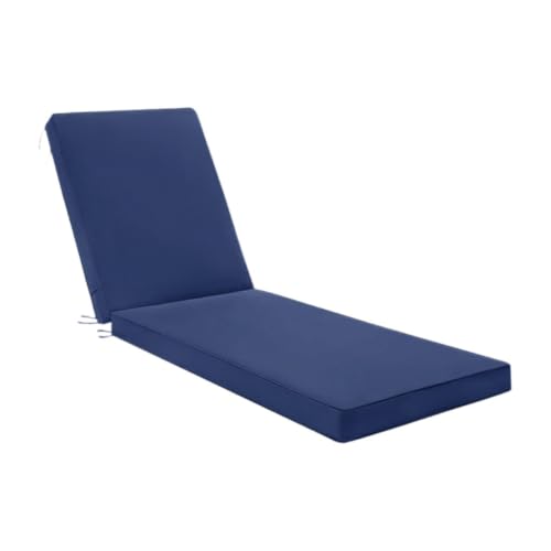 #N/A/a Cojines de Repuesto para Sillas, Gruesos, Cómodos, Plegables, Impermeables, de Esponja Resistente, de Tela Oxford, Adecuados para Sillas, Sillas, Azul, Individual