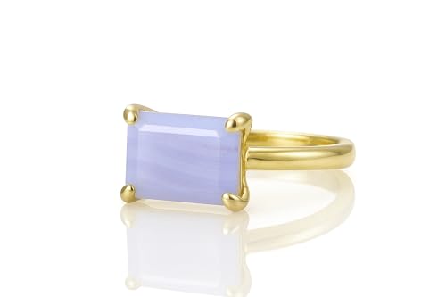 Bague en agate bleue sur mesure pour sublimer vos looks de mode
