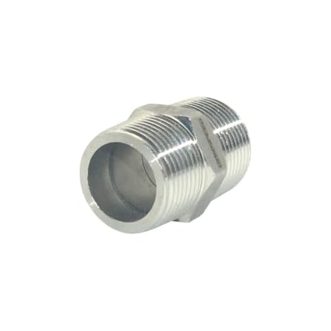 DAN SPEED Hex Nipple 3/4" Male 304 Stainless Steel threaded Pipe Fitting NPT (3/4 inch) Cover