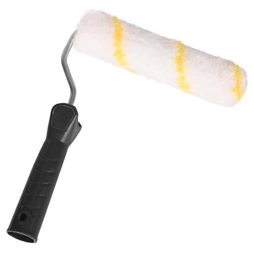 Image of The Decor Co. Paint Roller 6 Inch Wall Painting Brush Smooth Finish Texture Application for Interior with Ergonomic Handle (Random Colors)