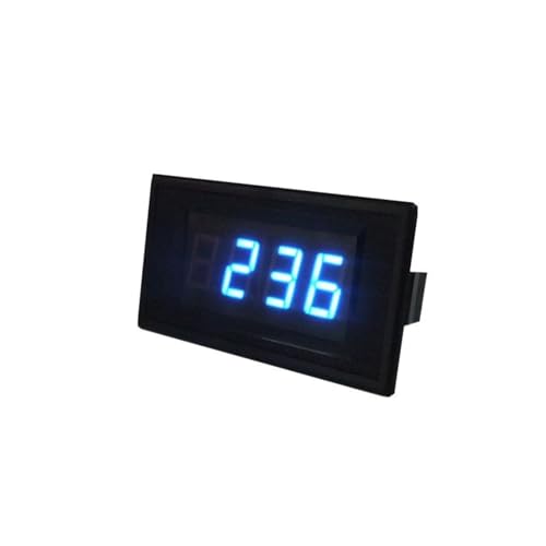NHJLFKSA DC 500V DC 電圧計 電源 DC 5V 24V ボルト パネル メーター 電圧計 LED デジタル電圧モニター ボルトテスター Voltmetro (カラー: ブルー、サイズ: 電源 DC24V)