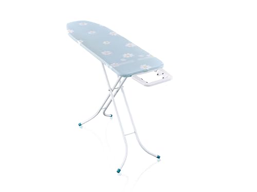 Leifheit Tabla de Planchar Plegable Classic M Basic, Tabla de Planchado con Superficie metálica de 120×38 cm, Altura Ajustable hasta 88 cm, Almacenamiento Que Ahorra Espacio