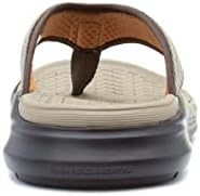 Skechers USA Men's Men's Thong Sandal Flip-Flop, Light Brown, 10 | Image 4