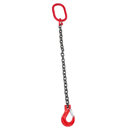 SOLUSTRE Lifting Chain Sling with Grad Hook Chain Sling Single Leg Lifting Chain Slings