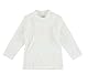 Ellepi T-Shirt Lange Ärmel Warme Baumwolle Neugeborenen Hohen Hals T-Shirt Schnee Winter Mädchen Junge Monate Offene Schulter Knöpfe Weiß Creme Rot Blau Grau Hellblau, cremeweiß, 80