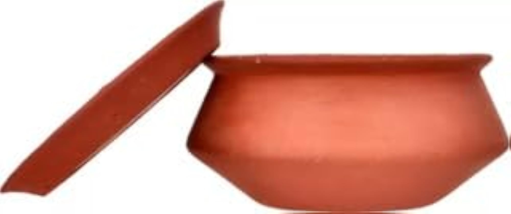 Clay Curd Pot Dahi Handi with Lid, 600ML