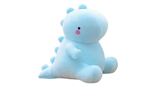 Yi Jia Hui Cute Dinosaur Plush Toys，Dinosaur Stuffed Animals Shape Big Hugging Pillow Soft 3D Toy，Dinosaur Plush Doll Cute Birthday Gifts For Kids Girls Boys (Blue, 12In) #TOP3