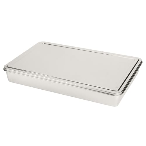 Organizador de especias de metal de alta calidad, 8 compartimentos, caja de almacenamiento de especias plateada, contenedor esencial para hierbas, condimentos y especias, diseño duradero y elegante