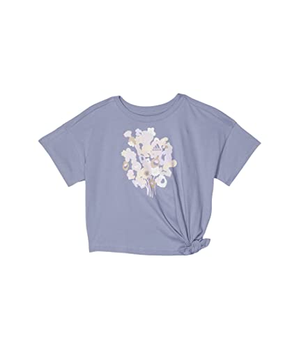 adidas Girl's Loose Fit Tie Front Tee (Big Kids)